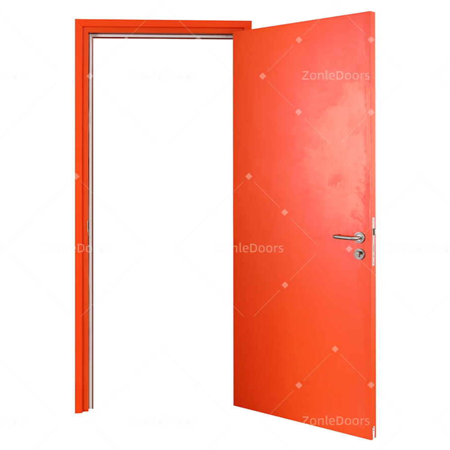 China Self Closed 90 Minute Fire Rated Steel Doors With smart lock