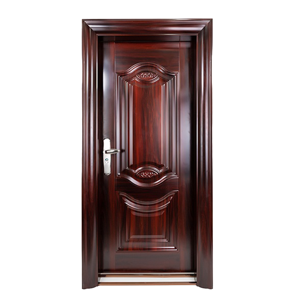 Chinese Armored Steel Metal Door One and Half Design Exterior Front Entrance Security Doors for Houses