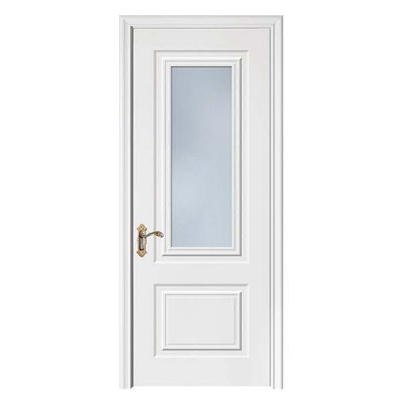 Cheap Price Interior Door Aluminum Single Bathroom Door With Lock Swing Glass Internal Toilet Doors