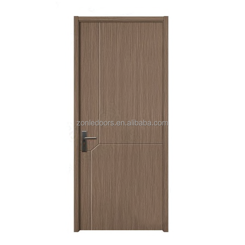 Waterproof WPC material toilet /bathroom door with smart lock