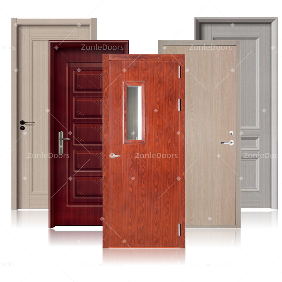 China 180 mins China Real Listed Fire Rated Steel Door Commercial Building Hotel Used Fire Proof Door Entrance Steel Doors