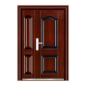 Chinese Armored Steel Metal Door One and Half Design Exterior Front Entrance Security Doors for Houses