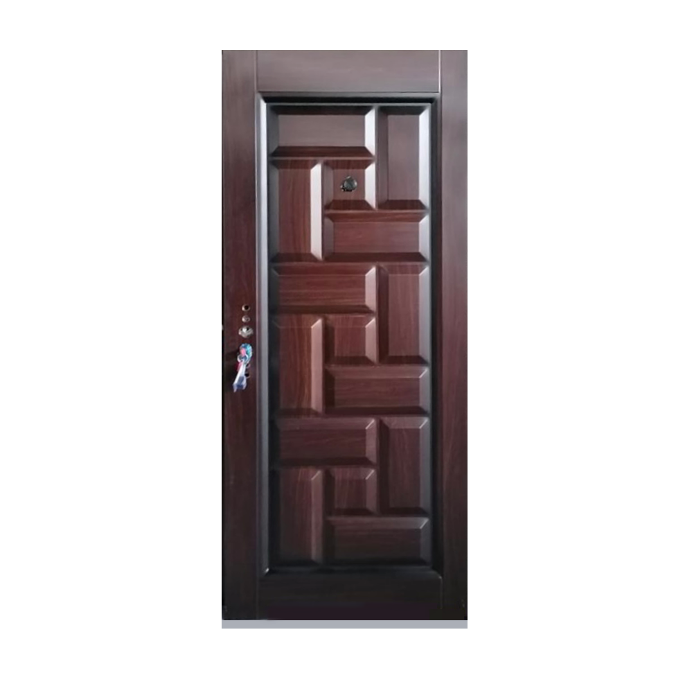 Korean Armored Steel Door Painted Double Designs Steel Front Main Exterior Door Entrance Security With smart lock