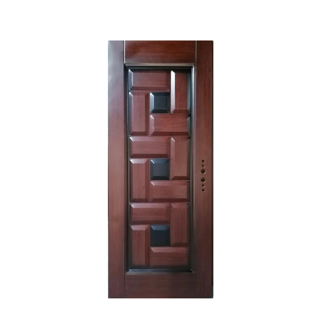 Korean Armored Steel Door Painted Double Designs Steel Front Main Exterior Door Entrance Security With smart lock