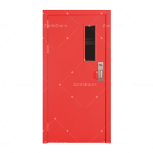 China Self Closed 90 Minute Fire Rated Steel Doors With smart lock