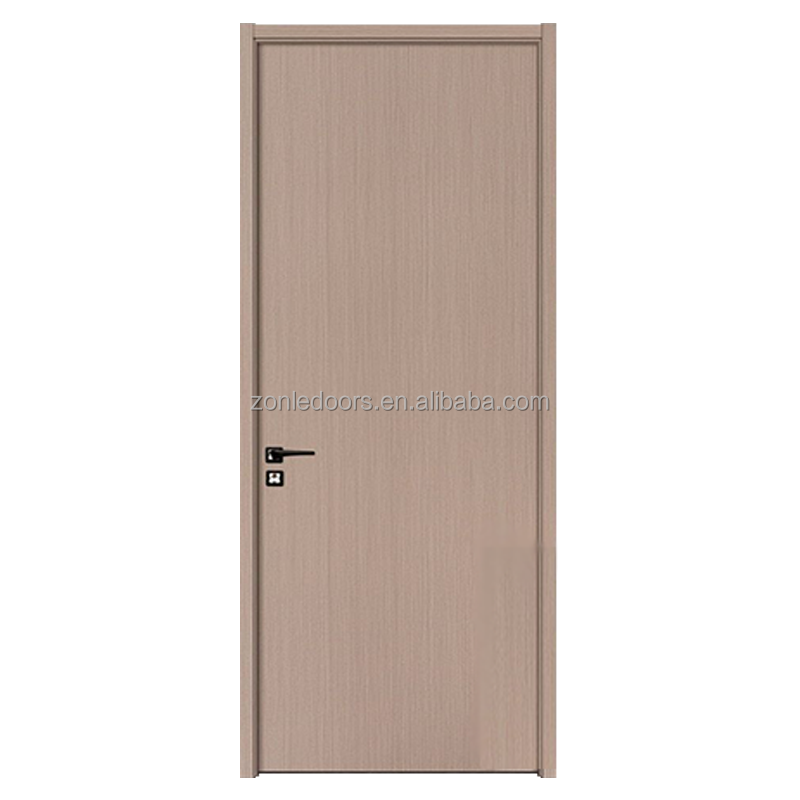 One-stop Service Cheap Wood Interior Door WPC 6 Panel Bedroom Doors With Smart Lock