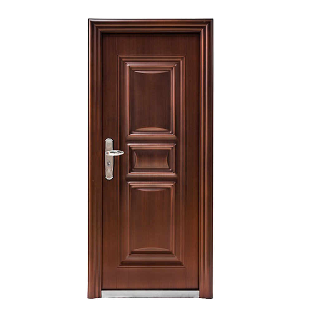 China Manufacturer High Quality  House Front Metal Modern Exterior Security Steel Doors For Home And Office