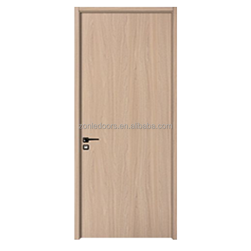 One-stop Service Cheap Wood Interior Door WPC 6 Panel Bedroom Doors With Smart Lock