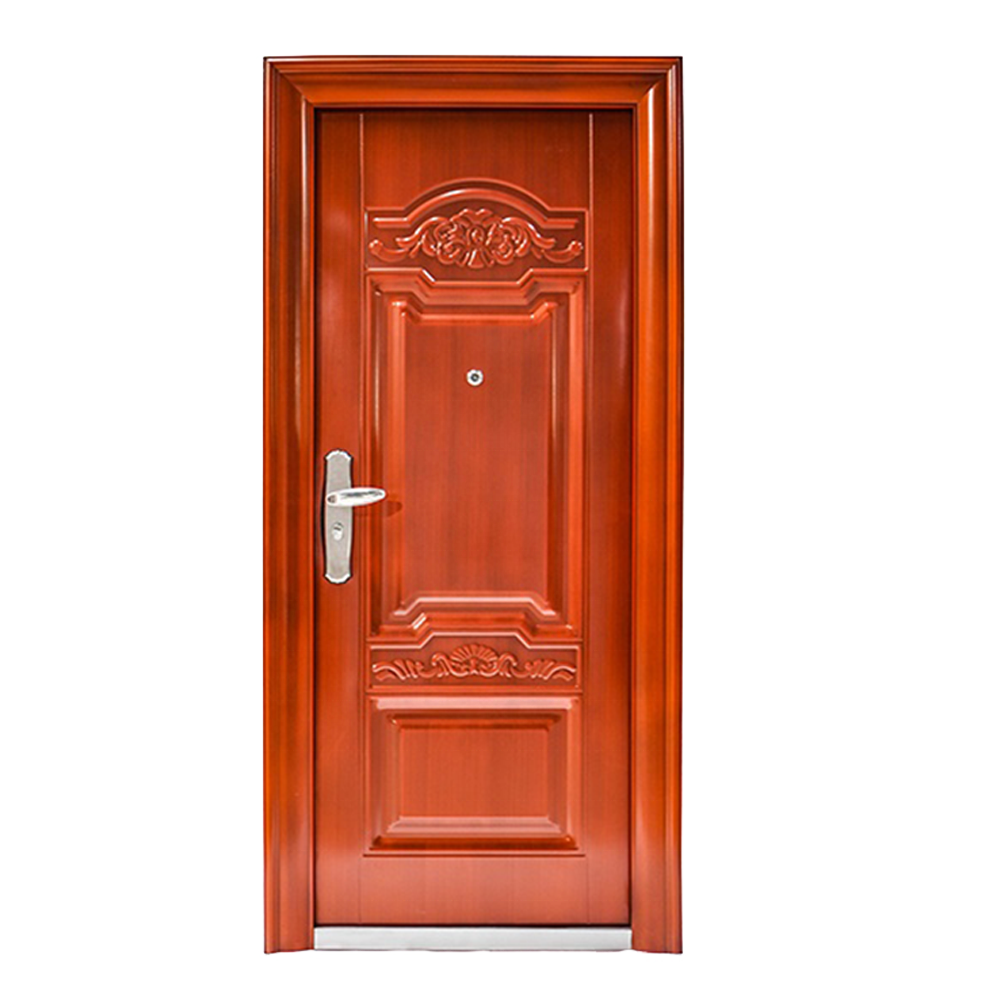 China Manufacturer High Quality  House Front Metal Modern Exterior Security Steel Doors For Home And Office