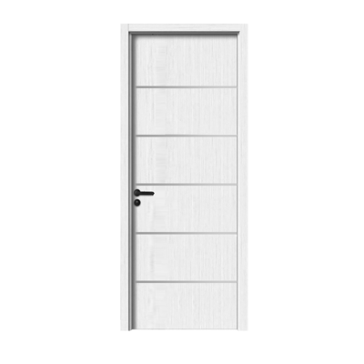 Cheap Price White WPC Simple Wood Door Other Soundproof Solid Teak Doors Interior Wooden Door For Hotel Bedroom