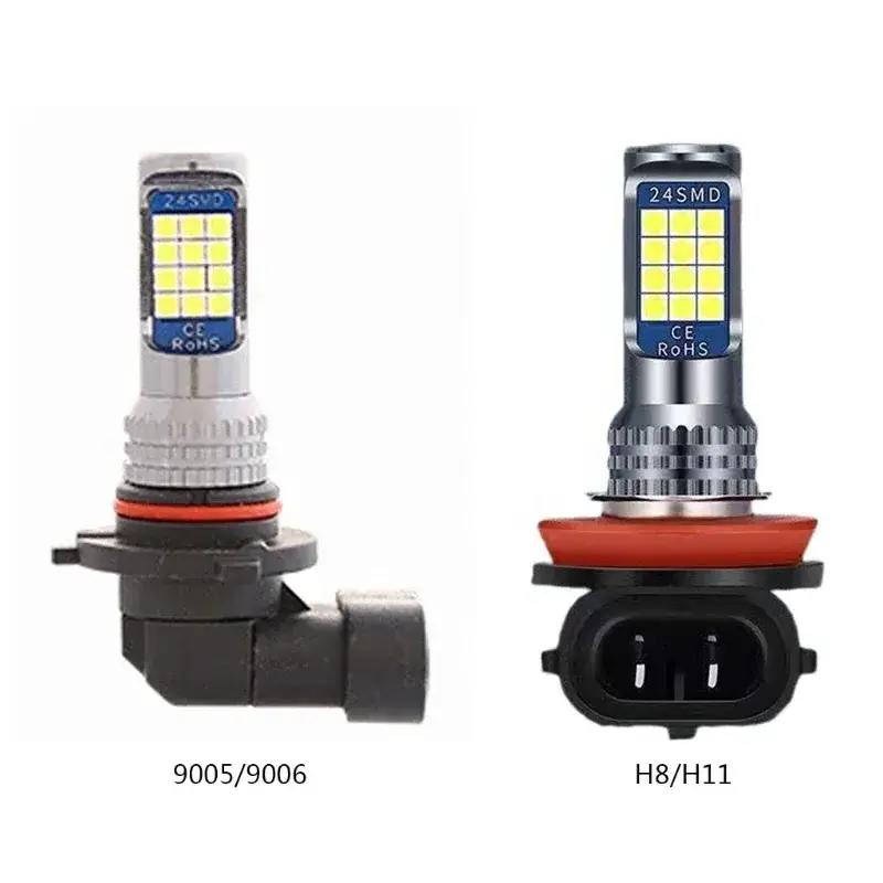 Car Dual Color Fog Lamp HB3 HB4 9006 9005 H11 H8 H7 Auto Strobe Fog Lights Car Accessories Led Bulbs Flashing Car Lamp DC 12V