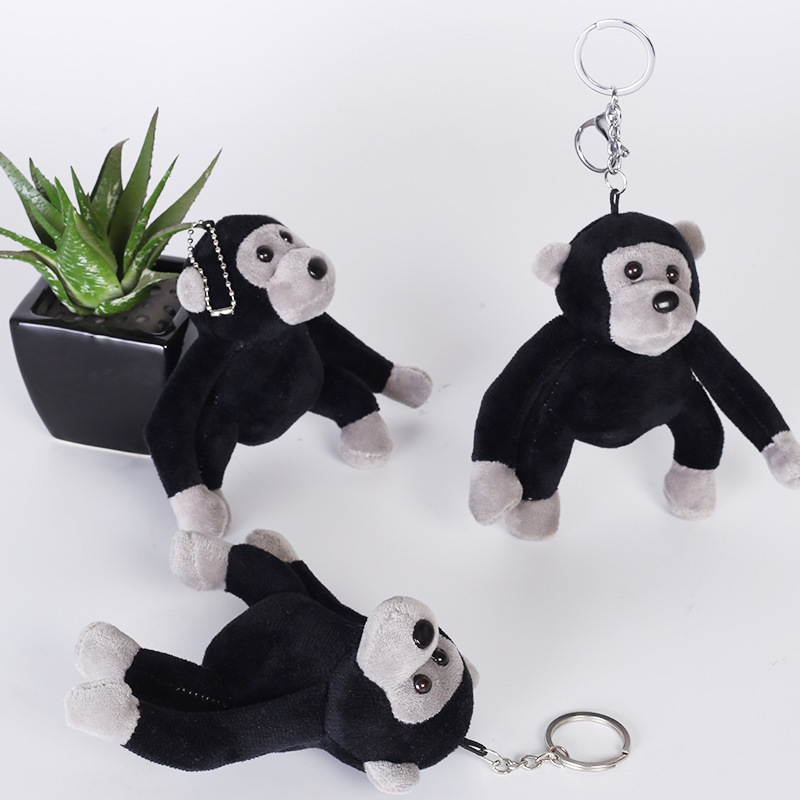 Wholesale Mini Soft Pendant Monkey Stuffed Animals Gorilla Plush Keychain