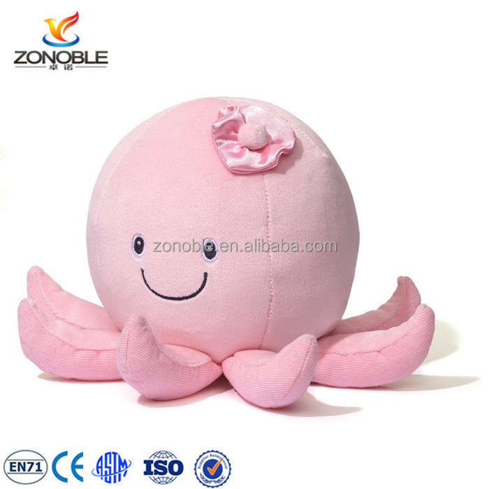 Good price plush sea animal cartoon cute pink octopus toy custom plush toy octopus