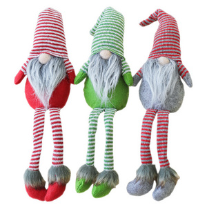 Free sample knitting long legs rudolf Christmas plush elf toys