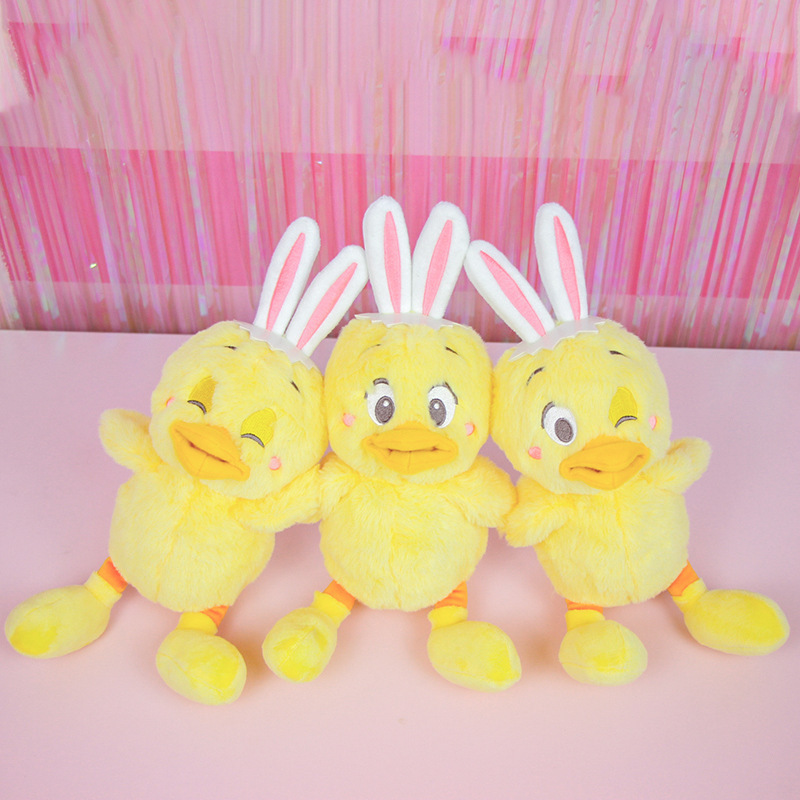 Wholesale Easter Day stuffed chicken bunny plush toy for claw machine