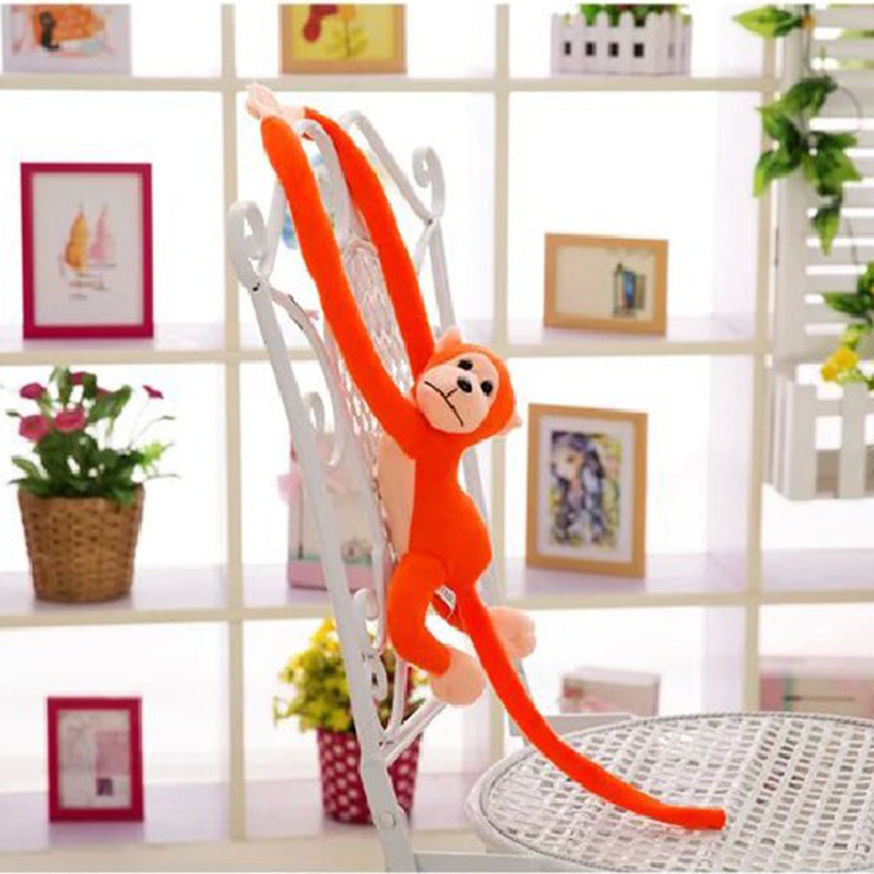 Bendable long arms hanging stuffed animal monkey plush toys