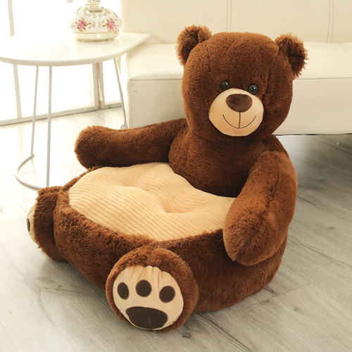 Cartoon Lovely Teddy Bear Panda Unicorn Duck Kids Seating Sofa Chair Plush Toys Seat Baby Nest Sleeping Bed Stuffed Cushion