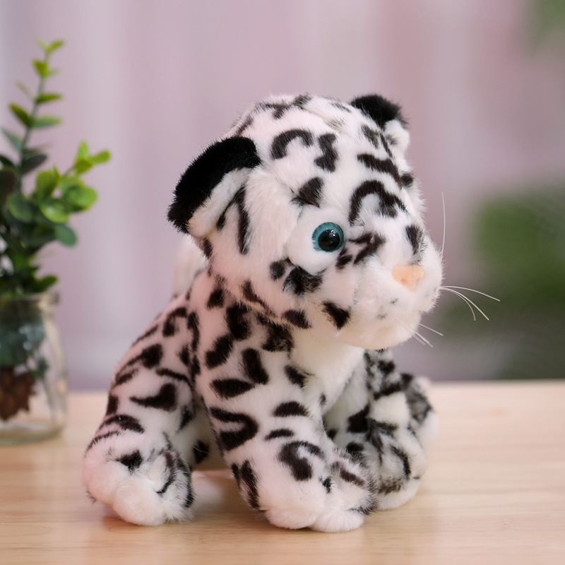 Wholesale High Quality Simulation Realistic Soft Zoo Animals Panda Tiger Leopard Husky Dalmatian Plush Toy Stuffed Animals Toy