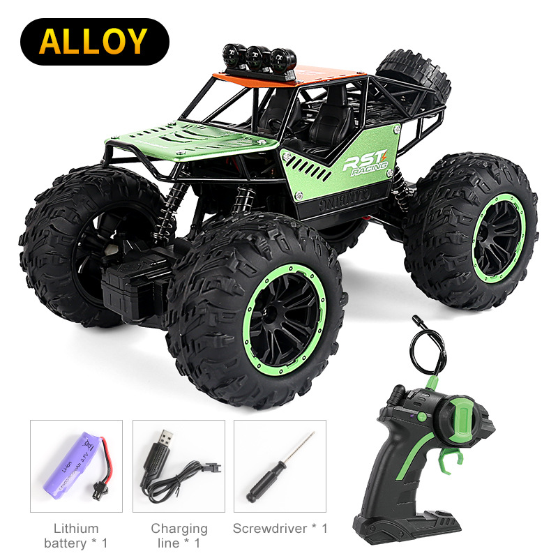 1:18 4WD RC Car With Led Lights 2.4G Radio Remote Control Cars Buggy Off-Road Control Trucks Boys Toys for Children