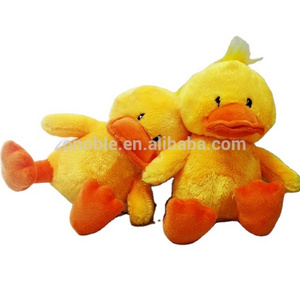 New cute soft plush toy duck furry promotional stuffed yellow duck