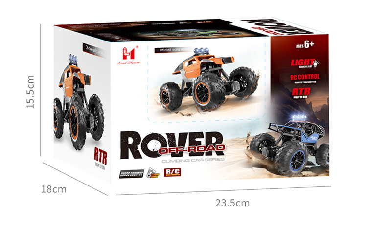 1:18 4WD RC Car With Led Lights 2.4G Radio Remote Control Cars Buggy Off-Road Control Trucks Boys Toys for Children