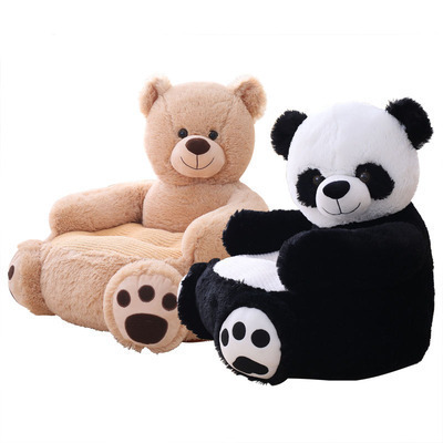 Cartoon Lovely Teddy Bear Panda Unicorn Duck Kids Seating Sofa Chair Plush Toys Seat Baby Nest Sleeping Bed Stuffed Cushion