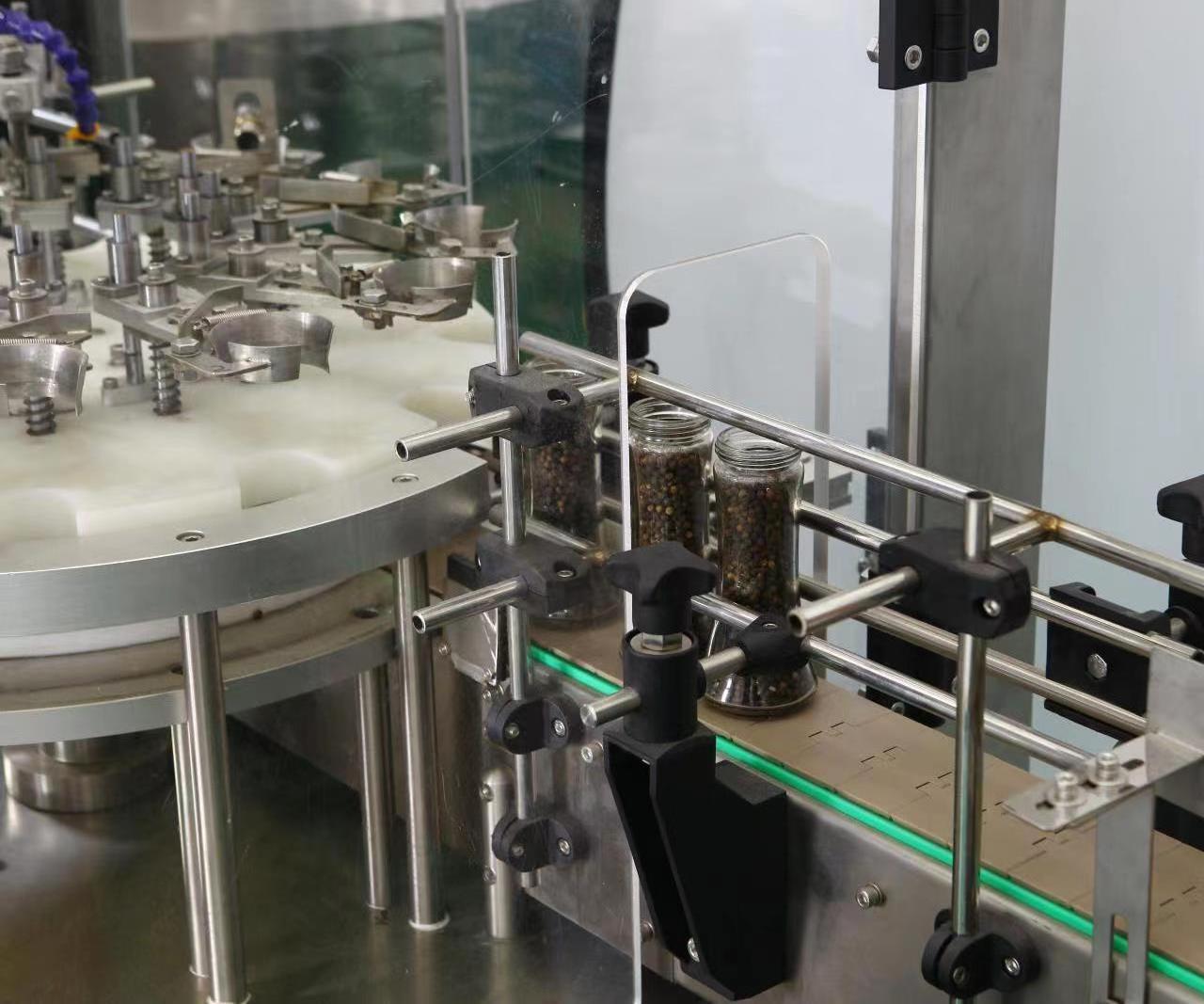 Automatic Bottle Packing Line Spices Granule Powder Weighing Filling Machine