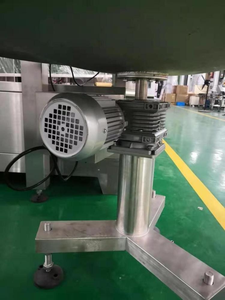 High efficiency 304 stainless steel rotating rotary collecting bag packing accumulation table