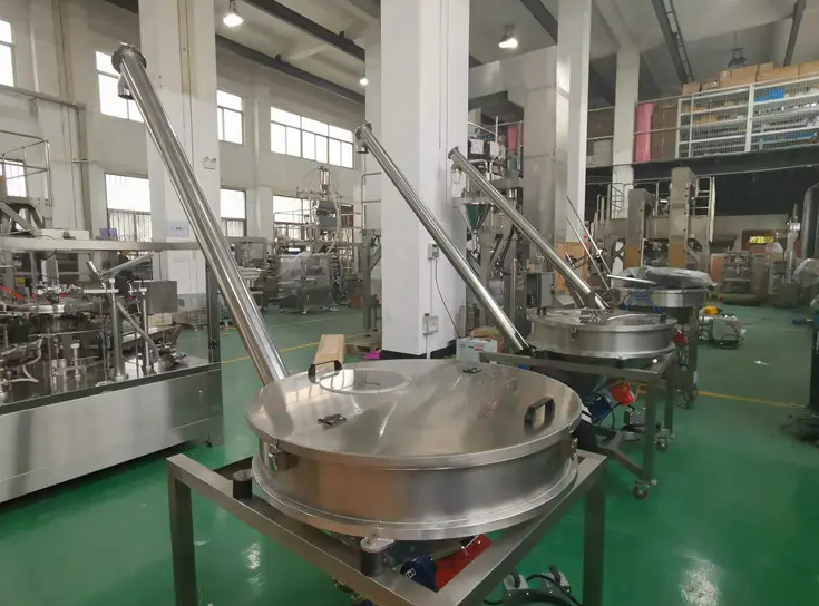 Automatic 304 Stainless Steel  powder auger filler screw feeder conveyor with hopper