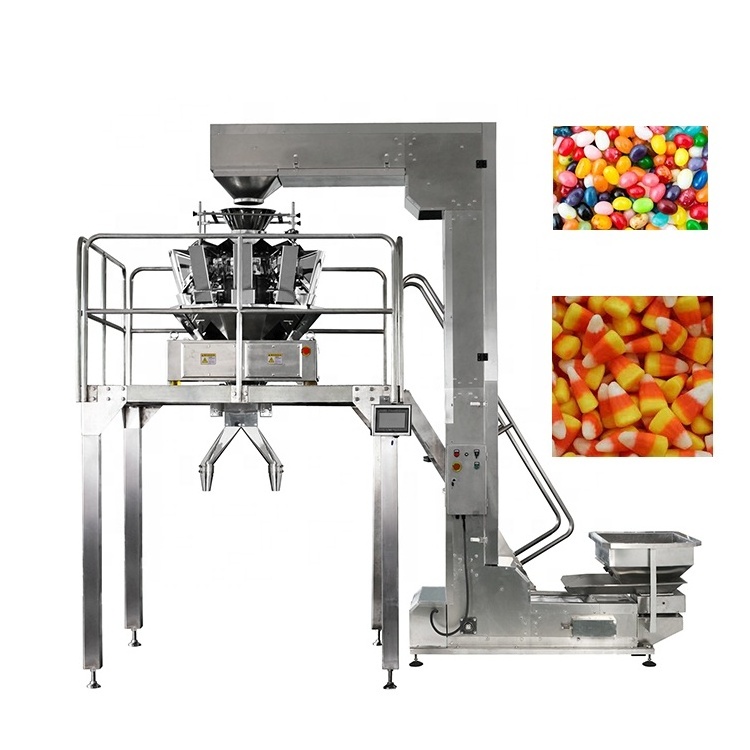 semi-automatic pouch packaging grains/granule/coffee bean/pet food filling packing machine