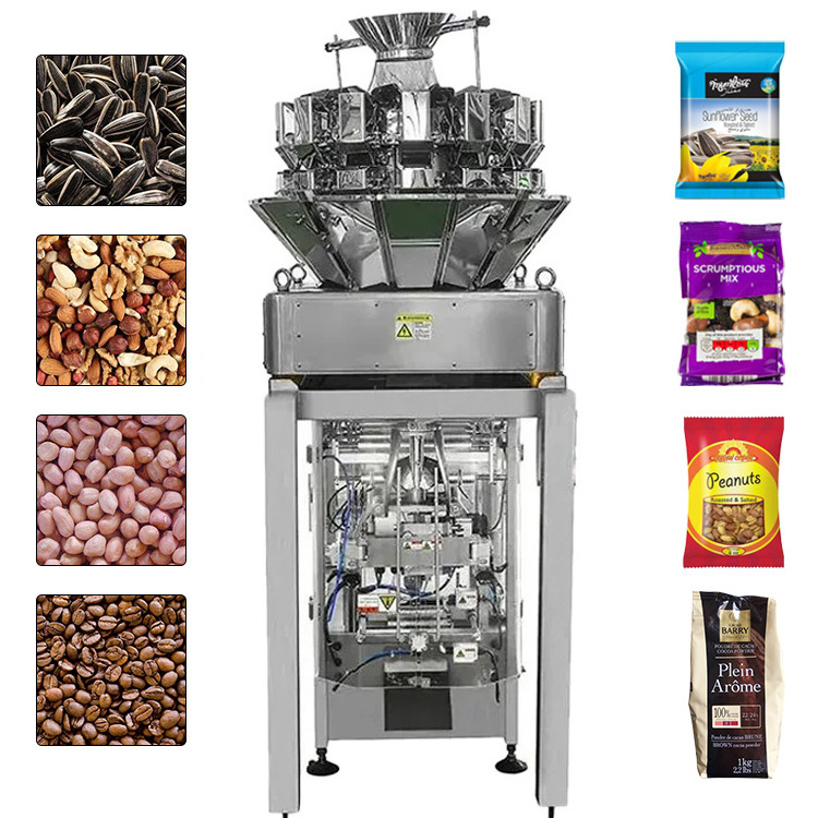 Automatic granular grains/peanut/pistachio/almond /sunflower seeds packaging machine for 10g-3000g