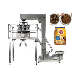 semi-automatic pouch packaging grains/granule/coffee bean/pet food filling packing machine