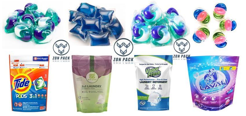 Automatic Water Soluble Detergent Pods / Laundry Pods Counting Pouch Packaging Machine