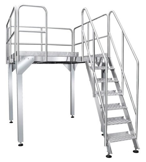 Factory Supply 304SS Stainless Steel Industry Support Working Platform for Multihead Weigher Packing Machine