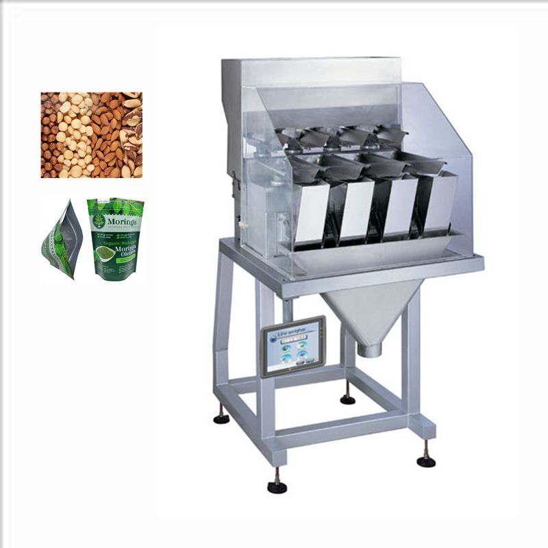 4 Heads Linear weigher seeds rice weighing packing machine