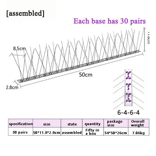 hot sales bird spiker bird spikes stainless steel anti bird spike manufacturer