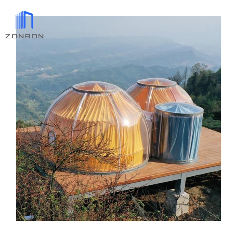 Zonron Beautiful Design View Star Room Pc Dome Prefabricated Portable Retractable Module House Sunroom For High-End Villas