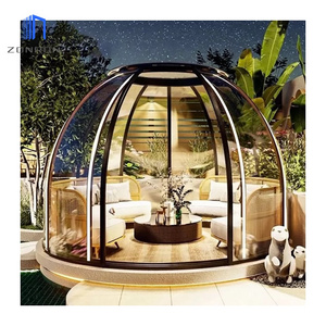 Zonron Spherical Sunroom Tent Garden Outdoor Sun Room Glass House Garden Room Anti Noise Insulated Dome Tent Gazebo With Window