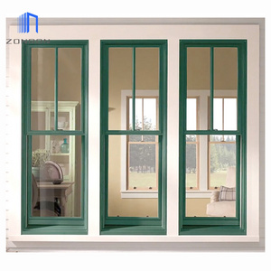 Zonron American Style Double Hung Sash Storm Windows Aluminum Window Vertical Up Down Sliding Windows Others Custom Windows