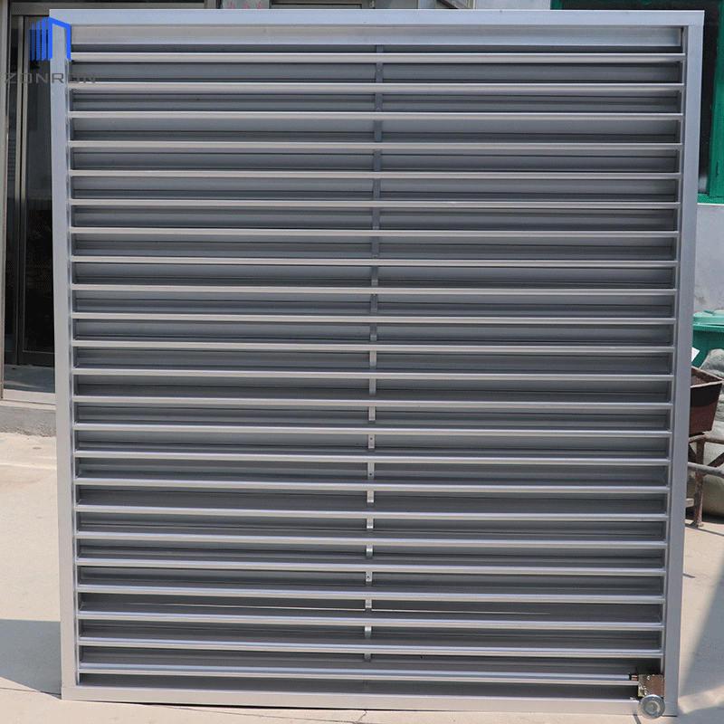 Zonron Hot Sell Shutter Windows openable Aluminium Alloy Vertical Shutters Sand Proof Sun Louver aluminum Shade louvers