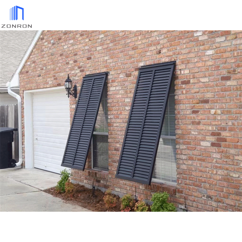 Zonron Hot Sell Shutter Windows openable Aluminium Alloy Vertical Shutters Sand Proof Sun Louver aluminum Shade louvers