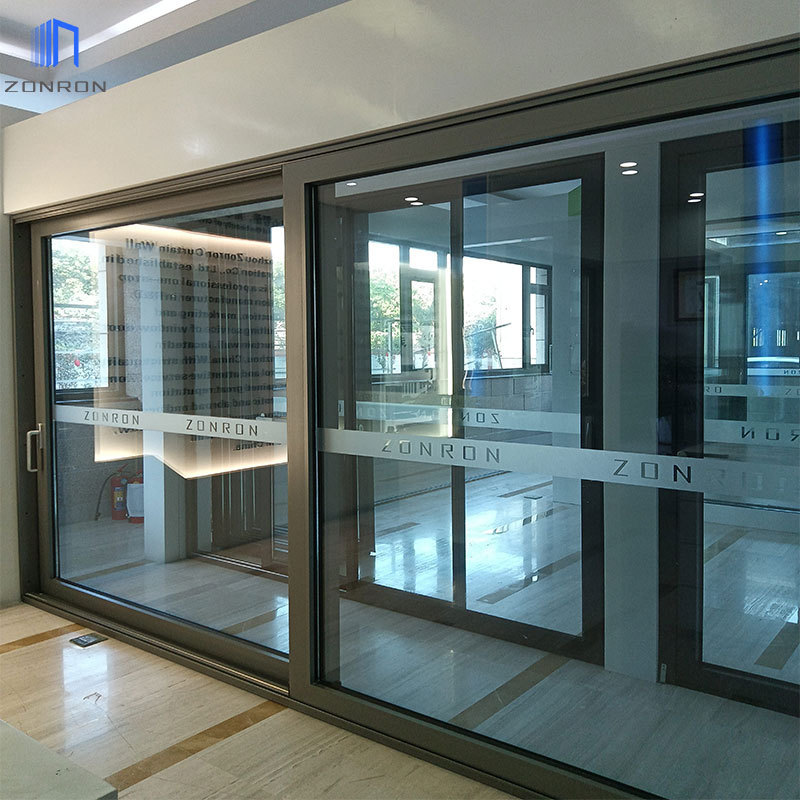 Zonron Heavy Duty Aluminum Sliding Glass Door Hurricane resistance Lifting Patio Sliding Door for Balcony entry