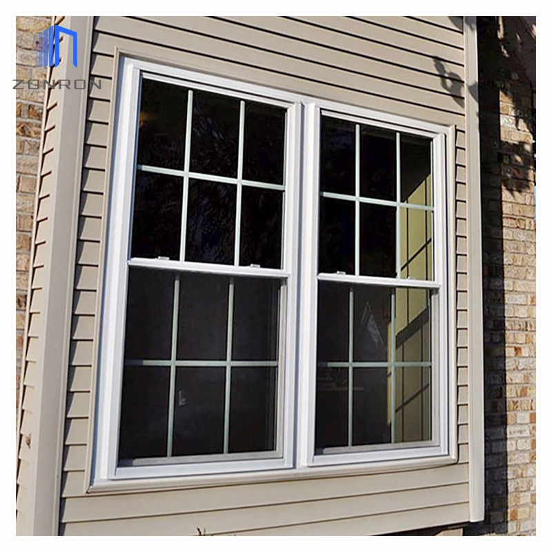 Zonron American Style Double Hung Sash Storm Windows Aluminum Window Vertical Up Down Sliding Windows Others Custom Windows