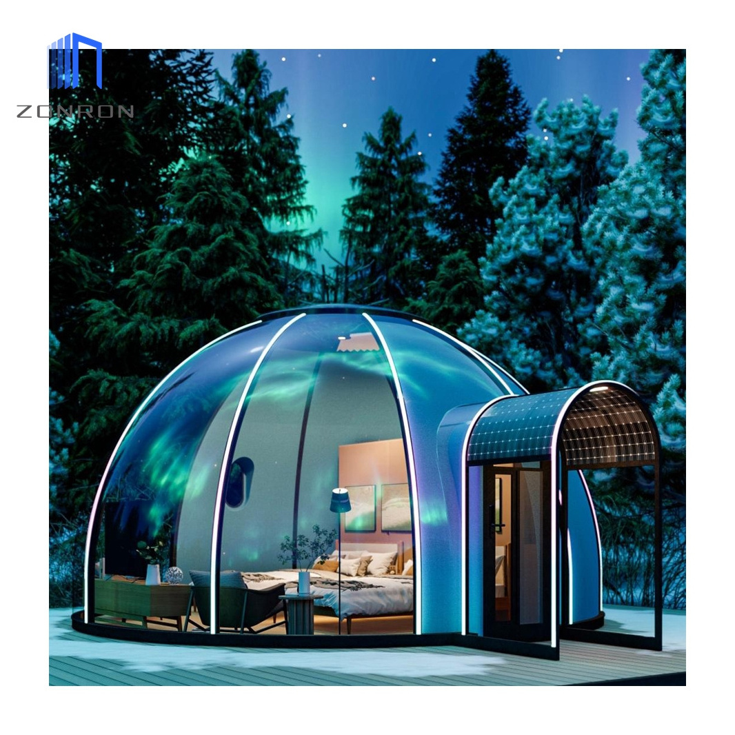 Zonron Spherical Sunroom Tent Garden Outdoor Sun Room Glass House Garden Room Anti Noise Insulated Dome Tent Gazebo With Window