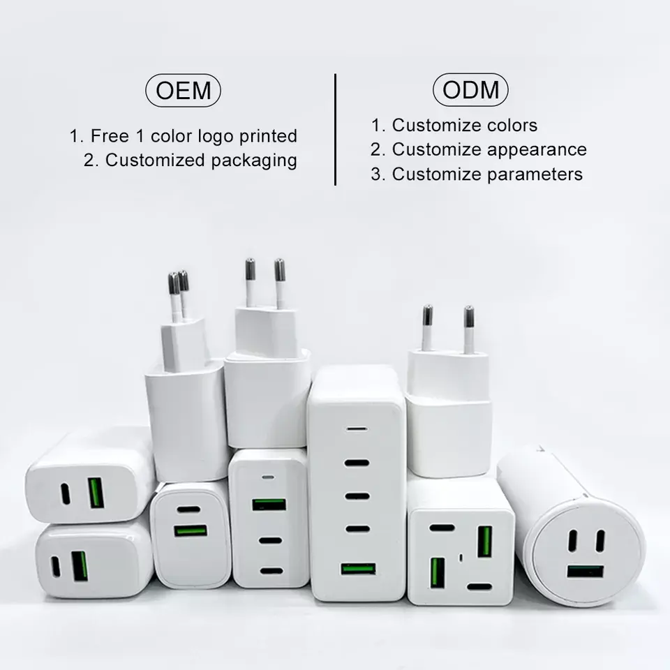 GRS BSCI ISO9001 Factory Direct CB KC CE 20W 25W 45W 65W 150W 300W Type C GaN PD Fast USB Wall Phone Charger for iPhone Samsung