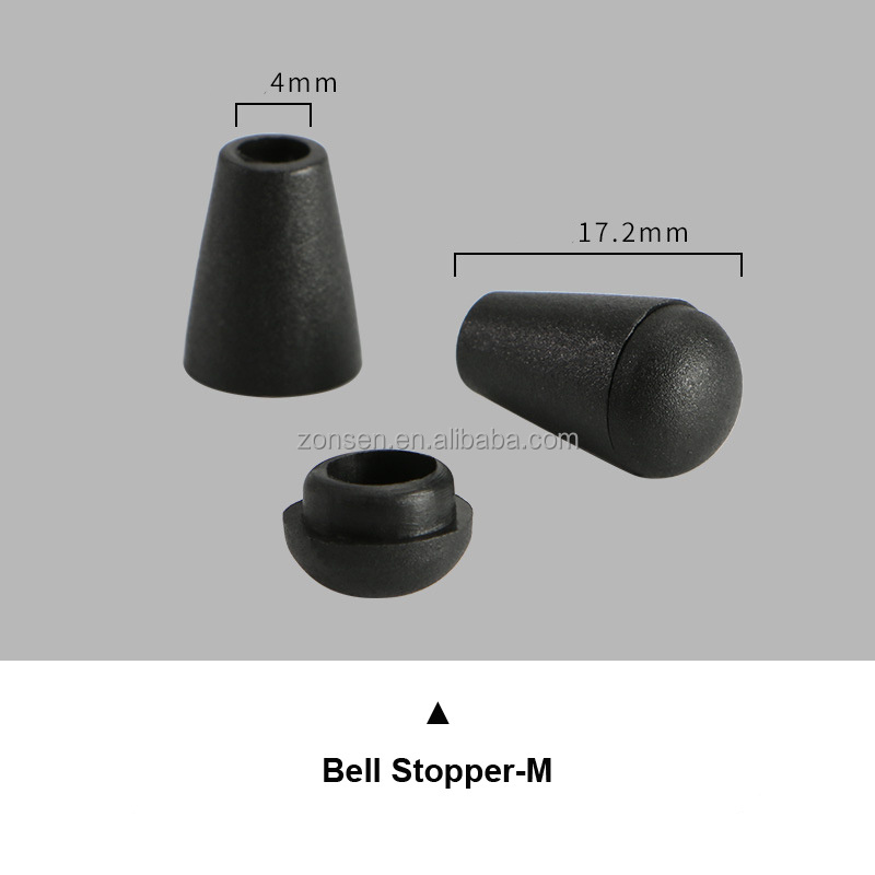 Wholesale Plastic End Stopper Spring Cord Ending Lock And Bell Stopper For Clothing Bags Hats or Shoes