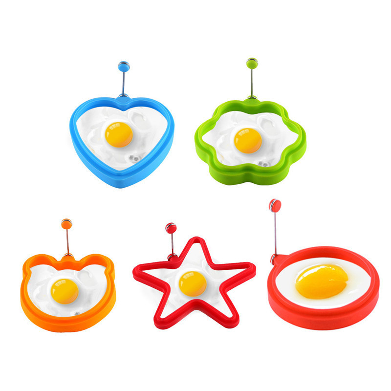 Silicone Fried Egg Pancake Ring Omelette Fried Eggs Heart Shaped Eggs Mould