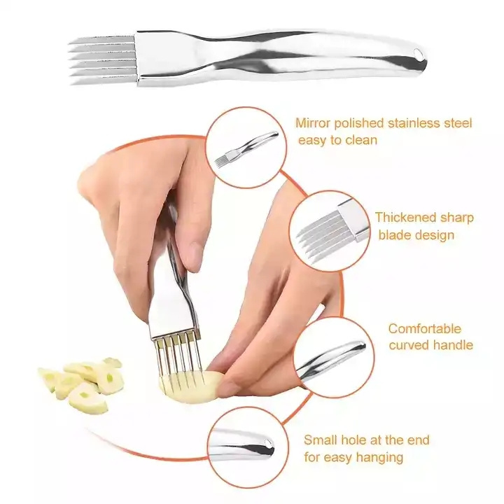 Multi-functional Kitchen Shredder Stainless Steel Green Onion Garlic Vegetable Chopper Cutter Sharpness Scallion Cutter