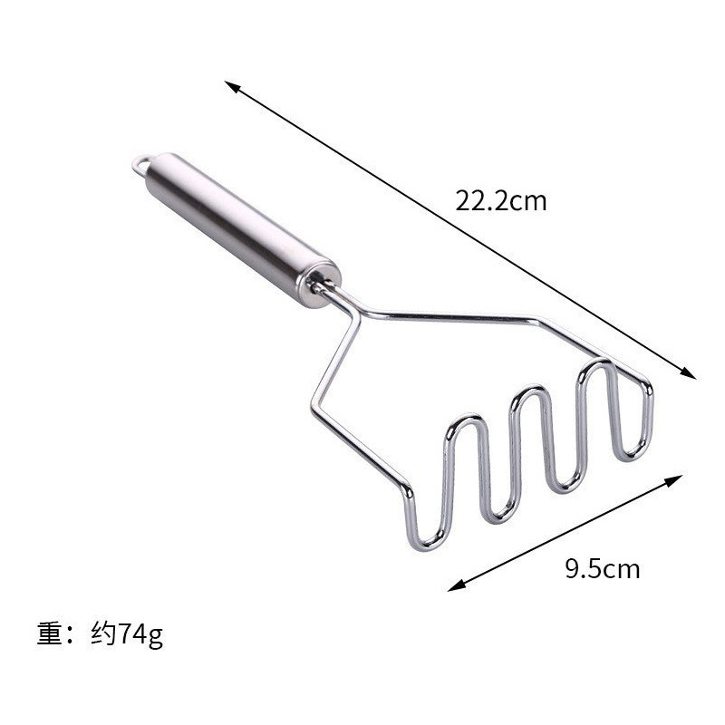 Food Grade Kitchen Tools Stainless Steel Fruit Vegetable Ricer Potato Masher