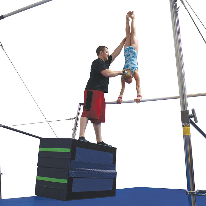 ZONWINXIN factory supply customized Gymnastics Equipment  Uneven Bars  Spotting Blocks In-Bar Trio